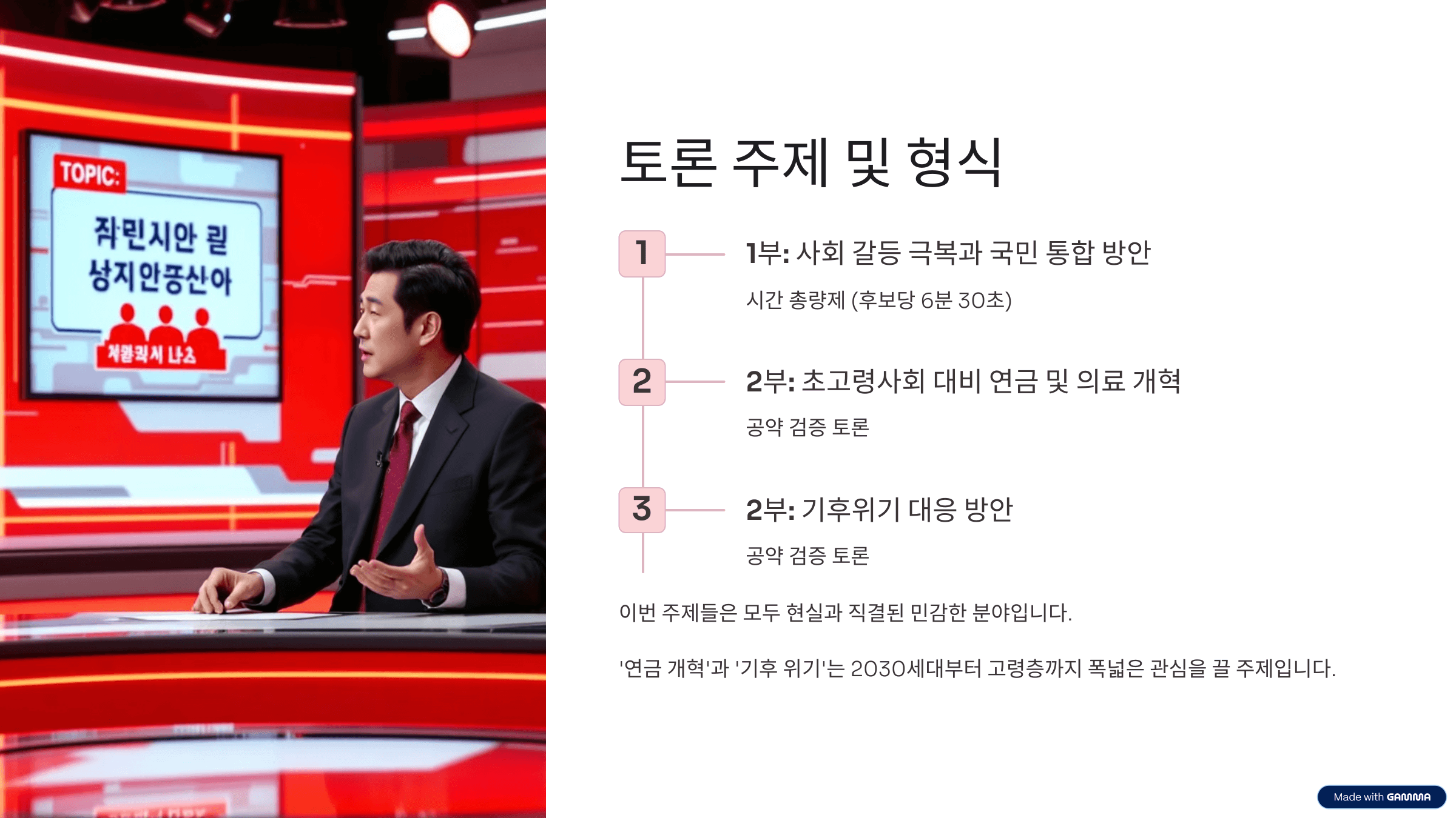 대선 후보 2차 토론회 핵심 요약