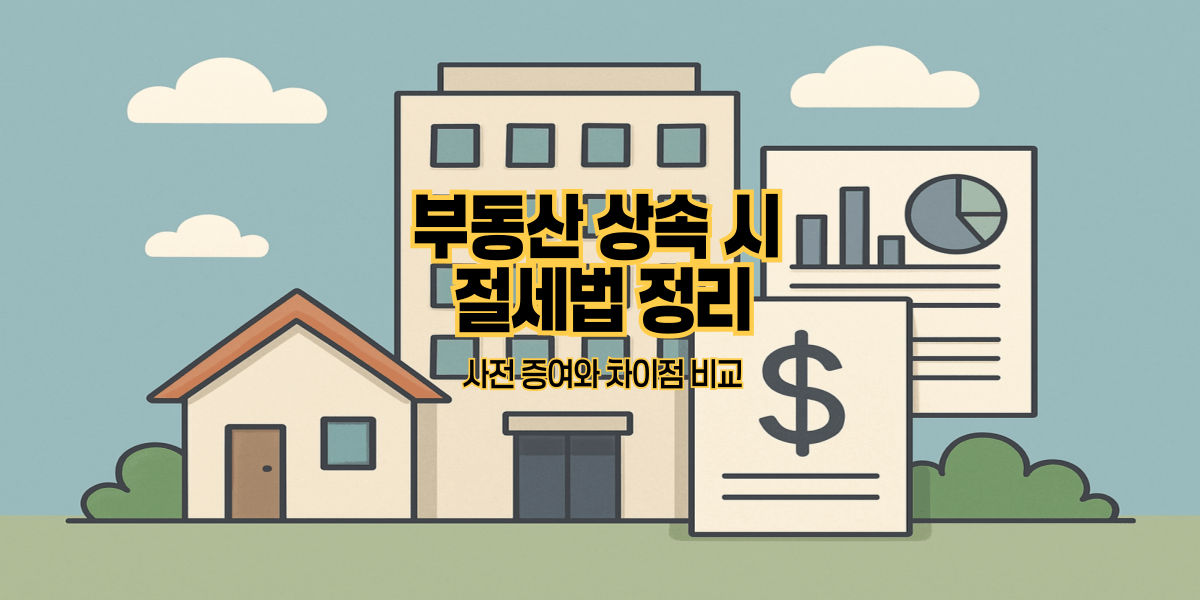 부동산 상속 시 절세법 정리｜사전 증여와 차이점 비교