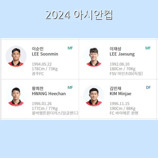 아시안컵 4강 일정