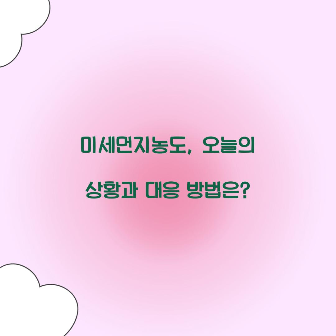 미세먼지농도