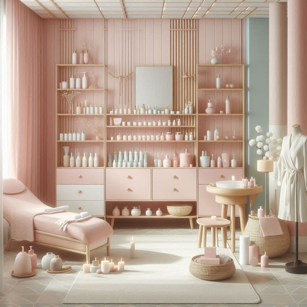 피부,체형관리 샵 배경