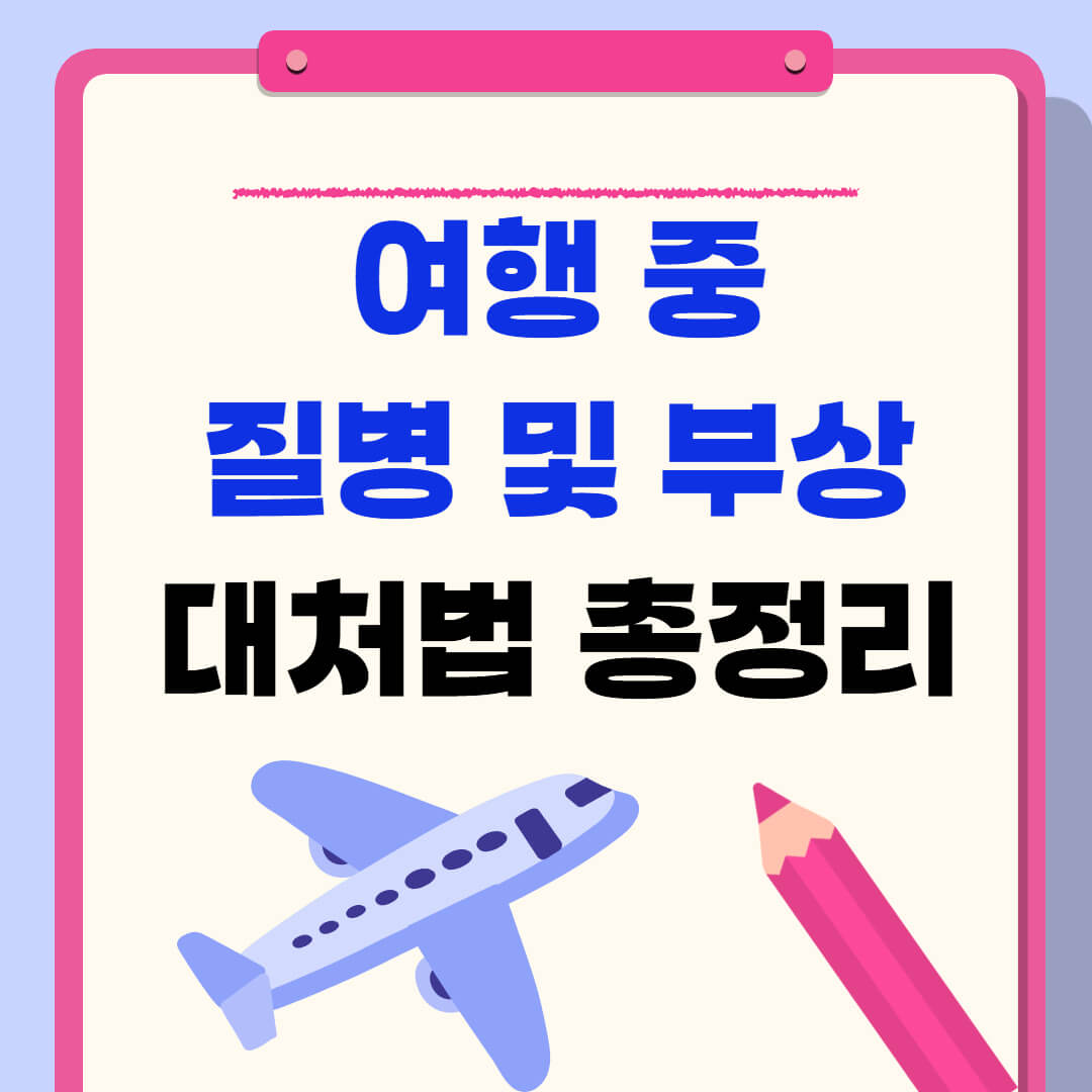 여행 중 질병 대처법