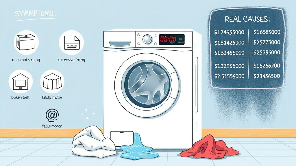 세탁기 고장 증상 원인 수리 비용