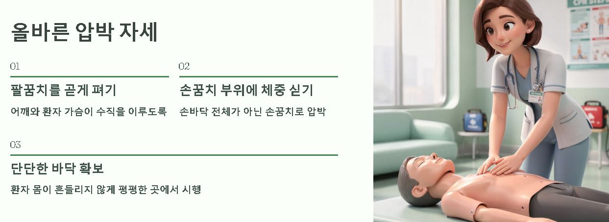 심폐소생술 가슴압박위치