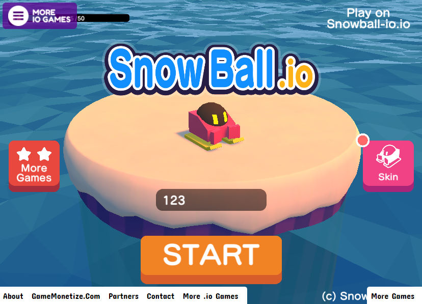 눈굴리기 온라인 플레이화면