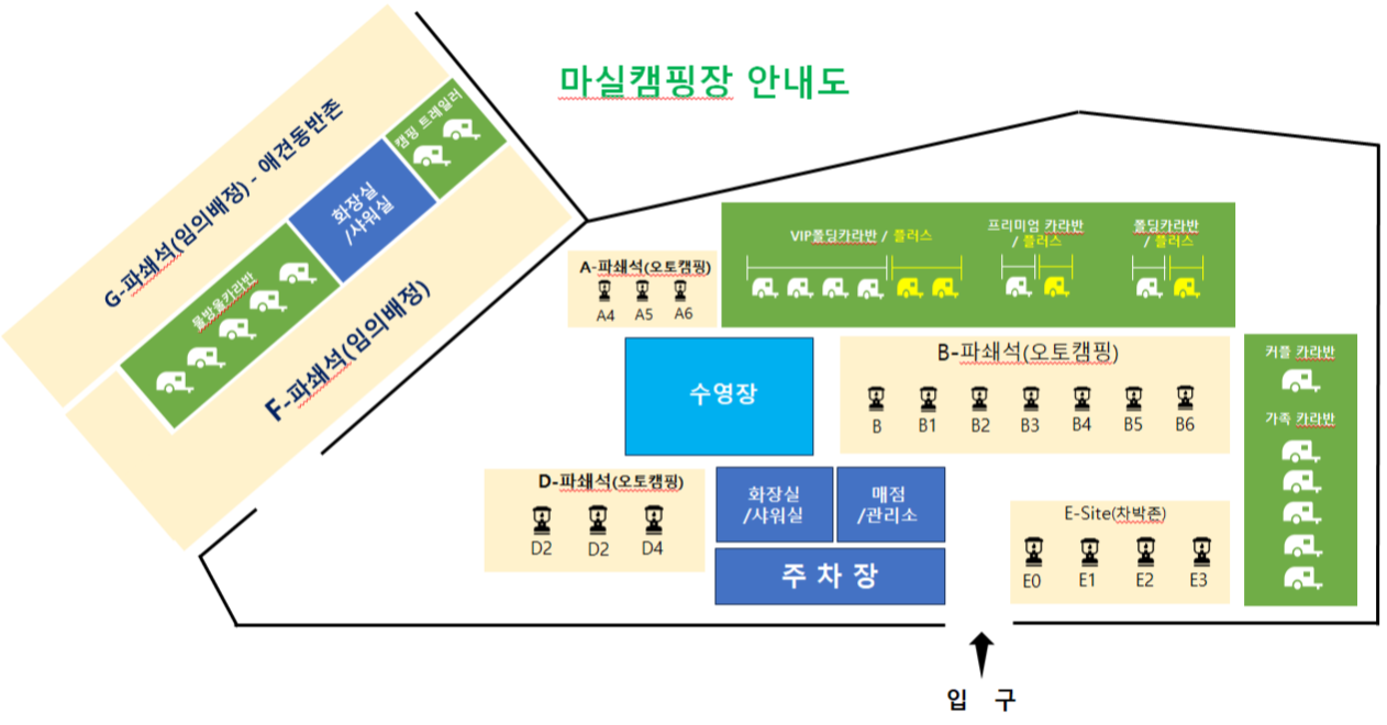 파주 마실캠핑장 사이트
