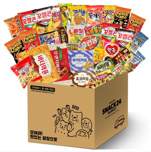 한국 과자 사진