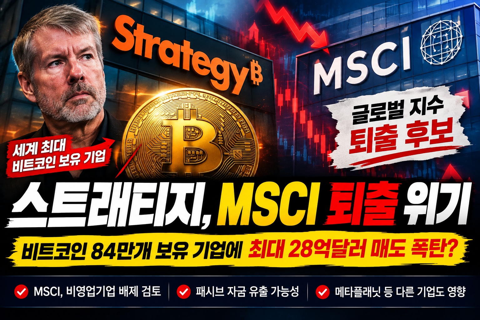 스트래티지 MSCI 퇴출 위기