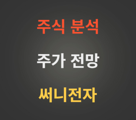 써니전자 주가 및 전망 분석