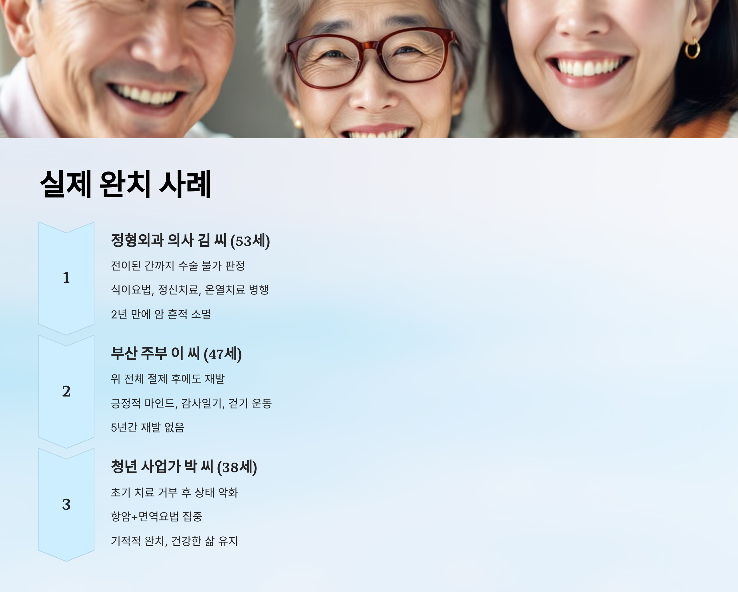 실제 완치 사례