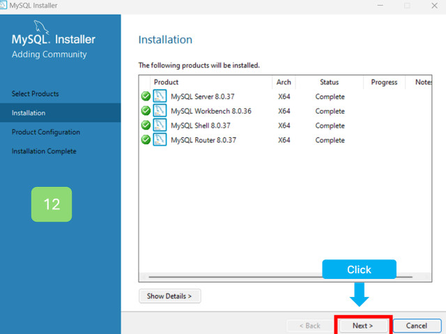 Next 버튼을 클릭해 주세요.