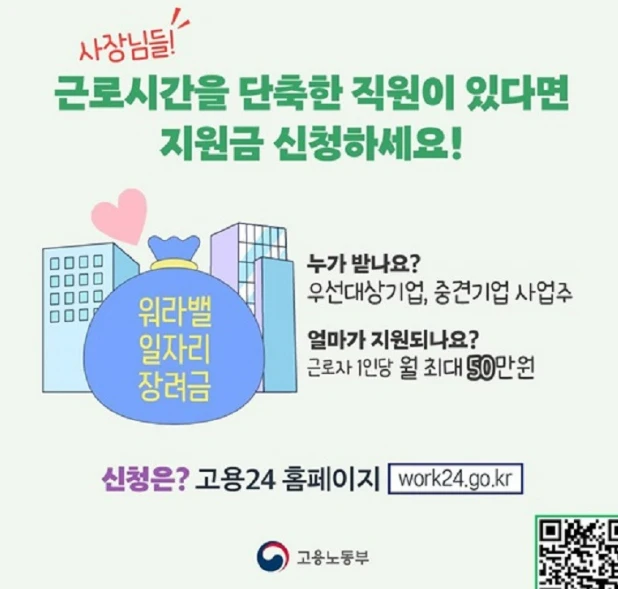 55세 이상 근로자 근로시간 단축제도 조건&middot;지원금 총정리 (2025)