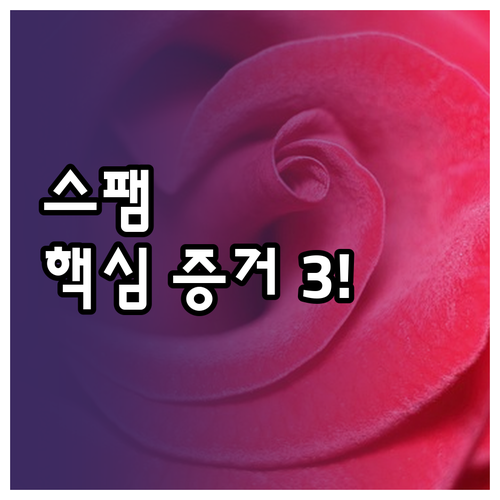 문자 스팸 퇴치 신고 시 필요한 결정..