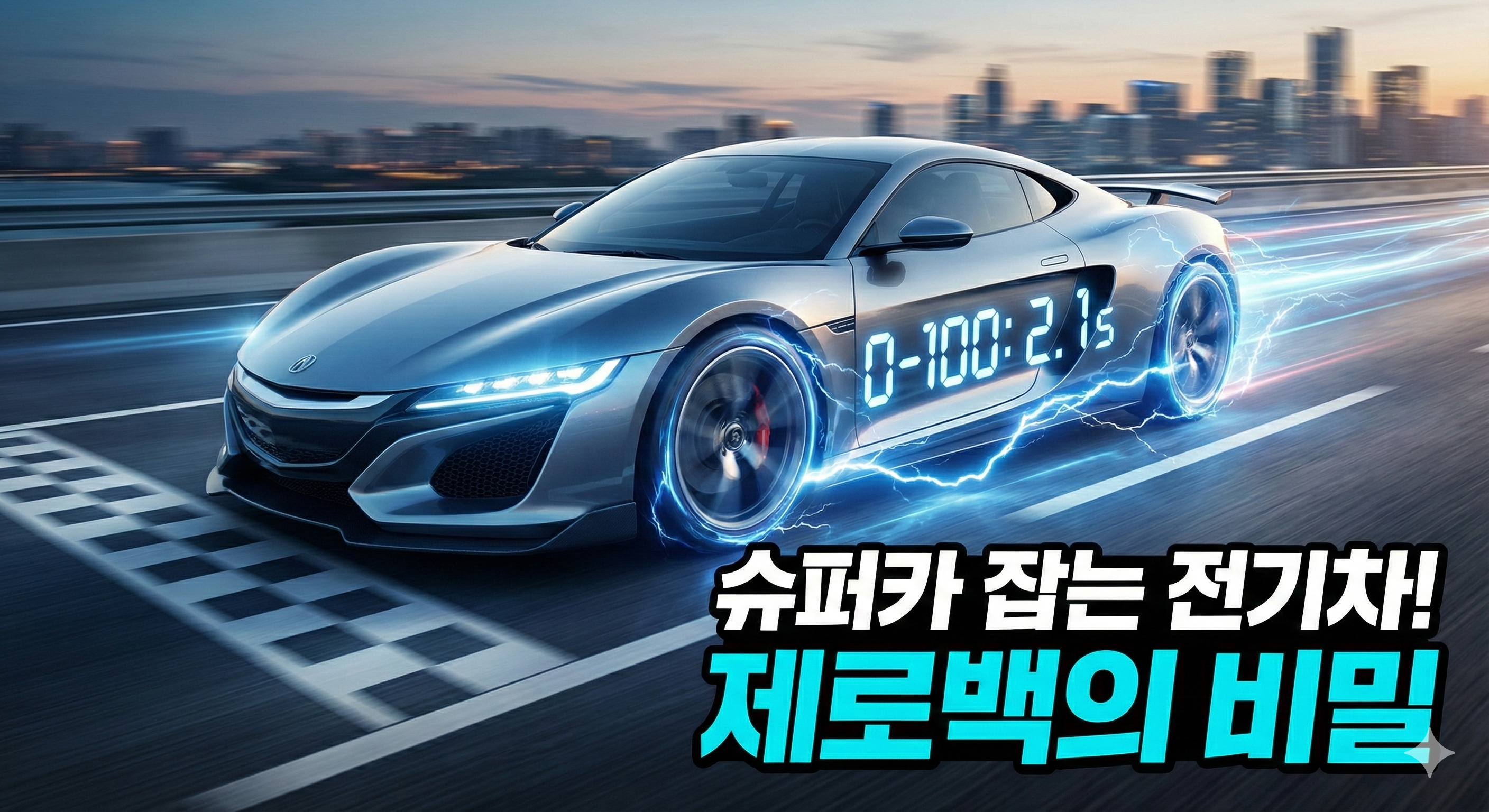 슈퍼카 잡는 전기차 제로백의 비밀, 왜 이렇게 빠를까?
