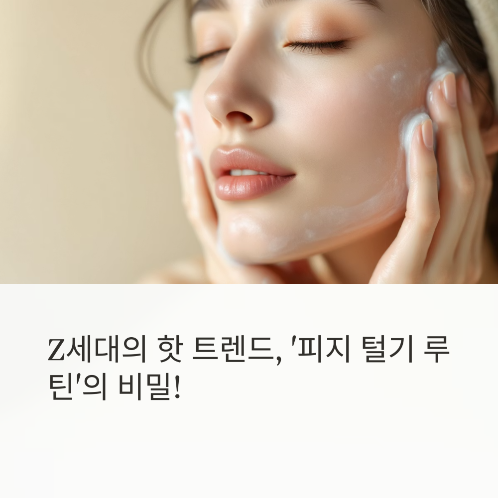Z세대의 피지 관리법