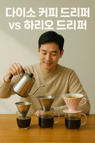 다이소와 하리소 드리퍼 비교
