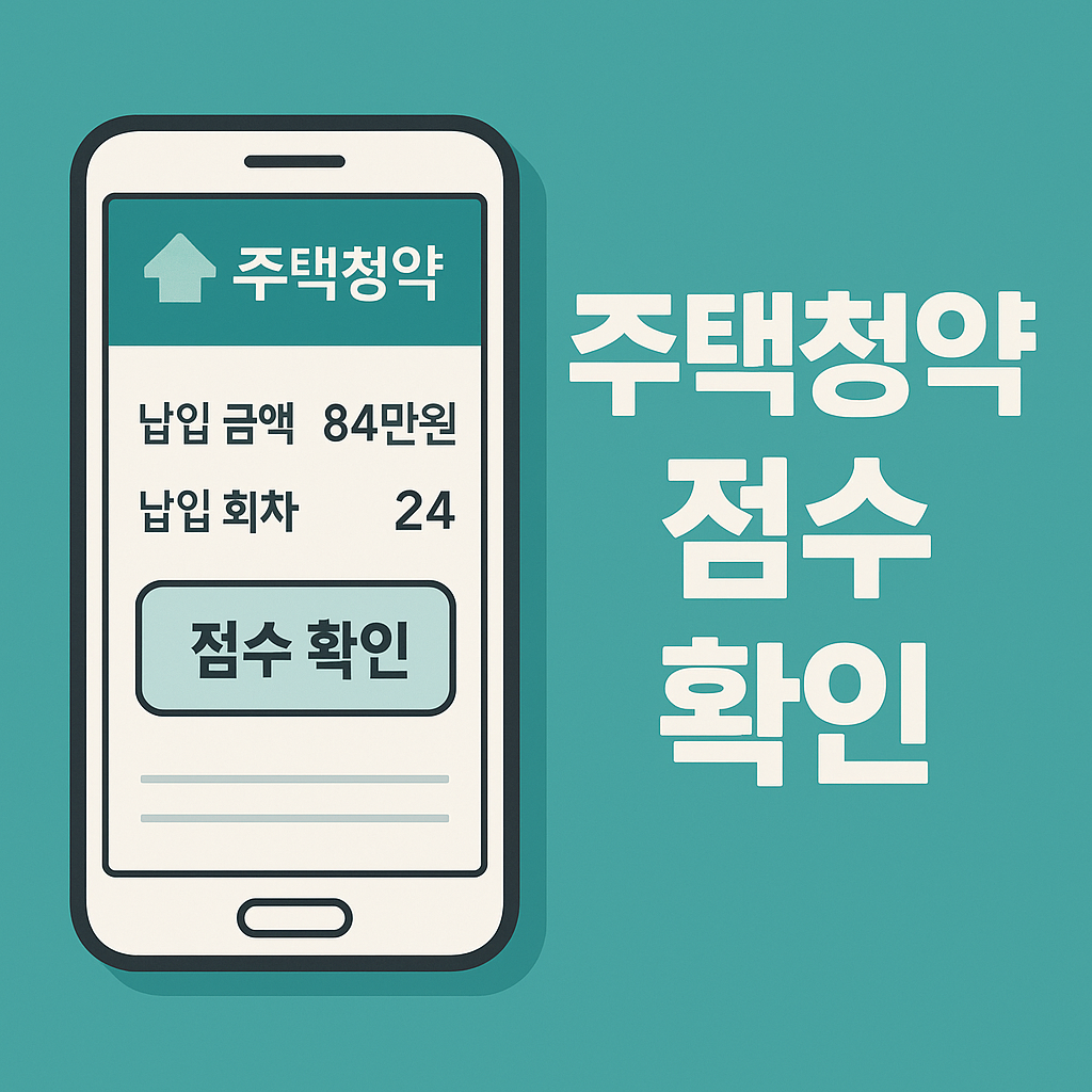 주택청약 점수 확인