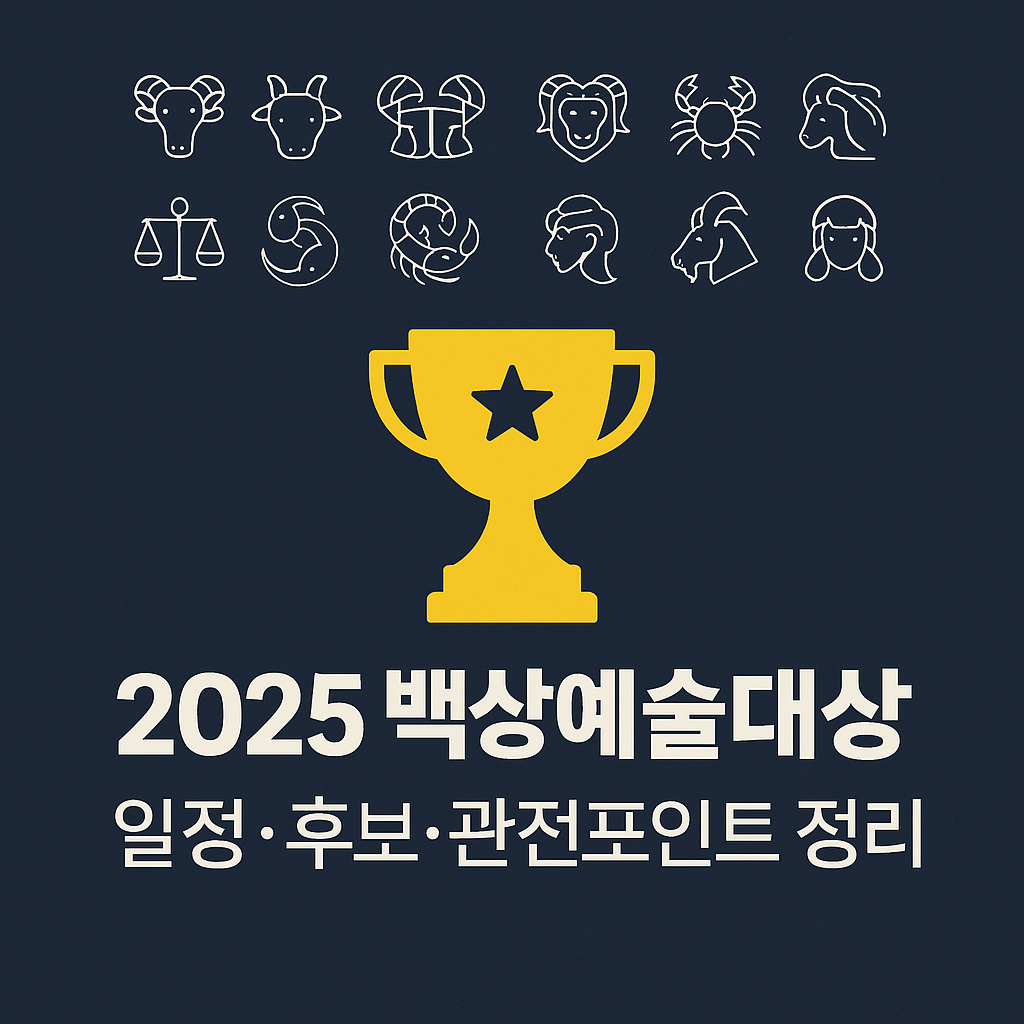 2025 제 61회 백상예술대상 정보