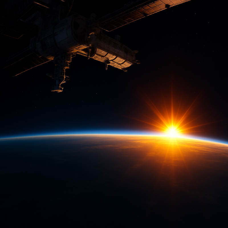 국제우주정거장(ISS)에서 보는 하루 16번의 '일출' 인포그래픽