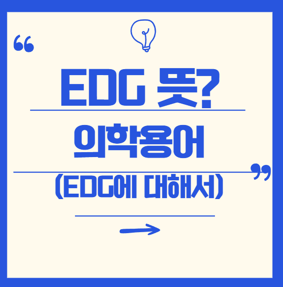 의학용어 EDG란? 의미와 검사 목적 완전 정리! (위내시경 관련)