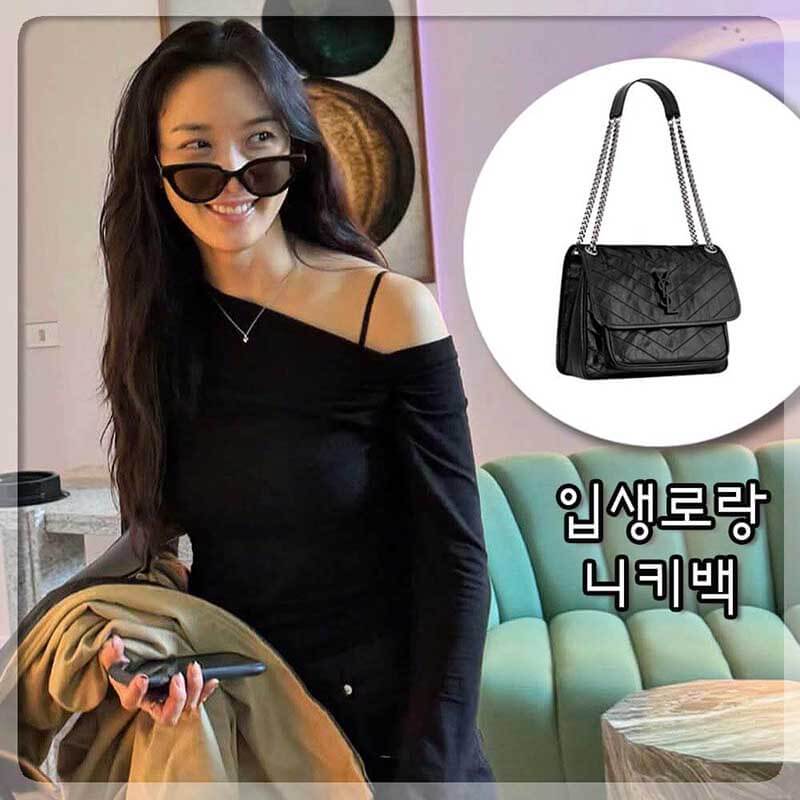 이청아 입생로랑 니키백