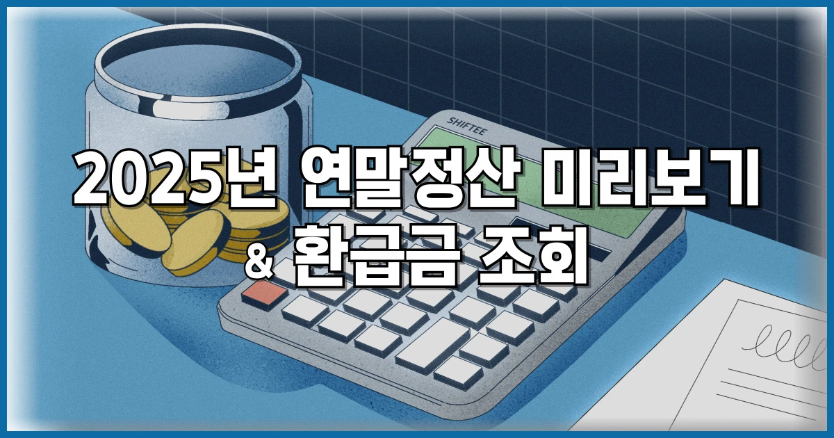 2025 연말정산 미리보기 환급금 조회