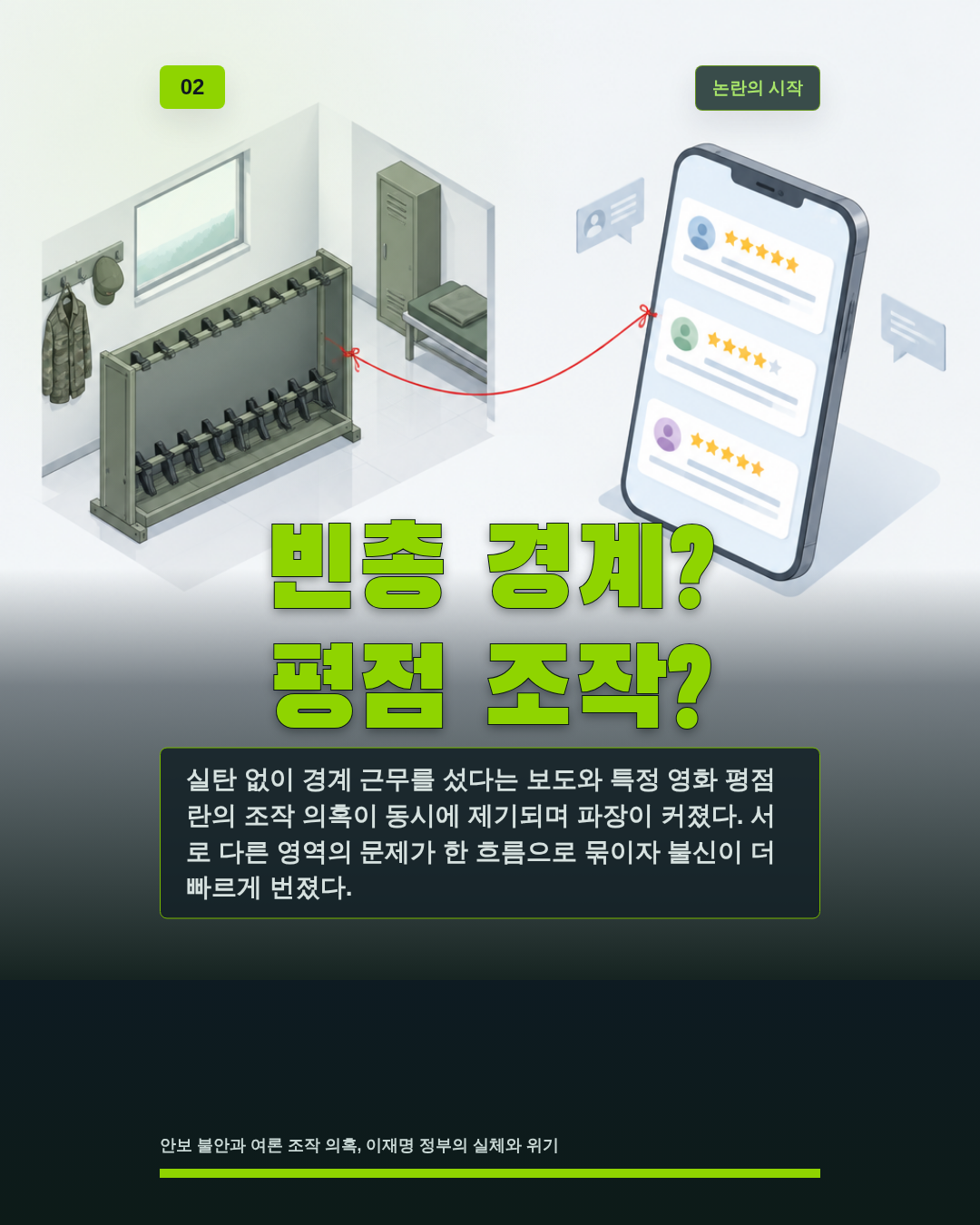 빈총 경계? 평점 조작?