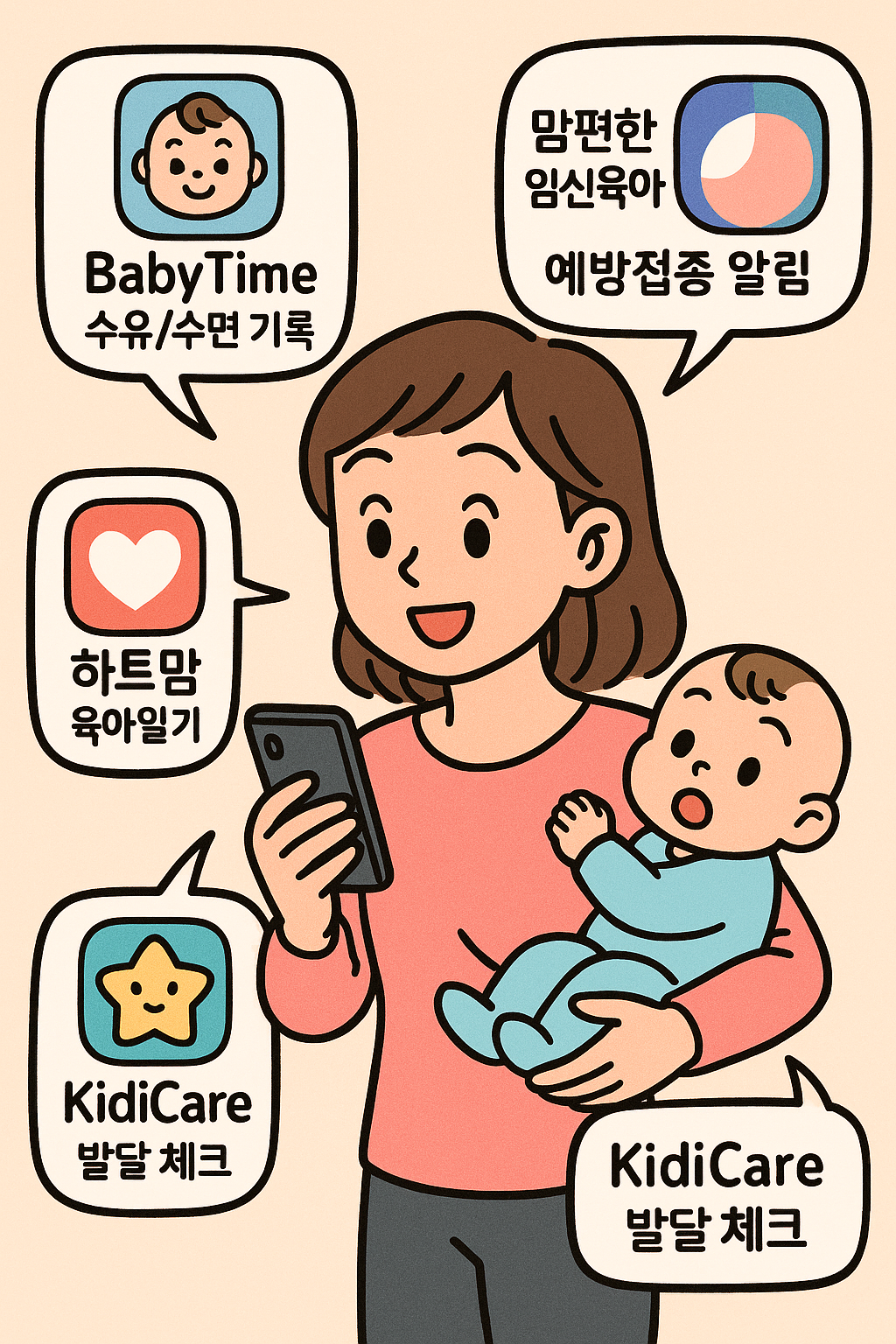 초보 부모를 위한 모바일 육아 도우미 앱 추천 리스트 (2025 최신판)