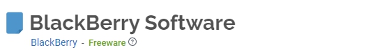 BlackBerry-Software