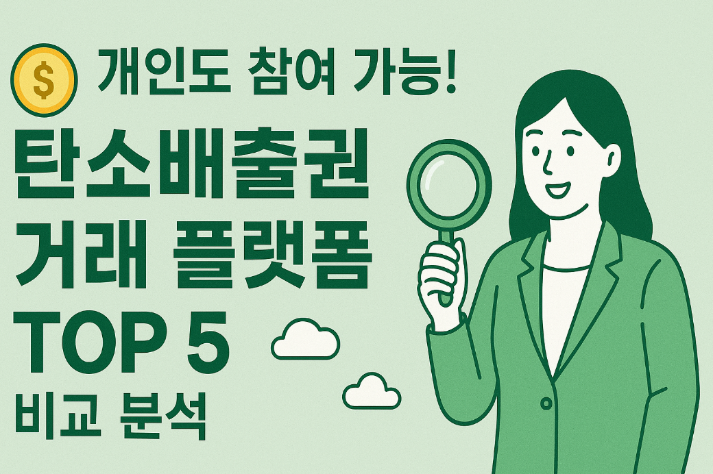 탄소배출권 거래 플랫폼 TOP 5 비교 분석