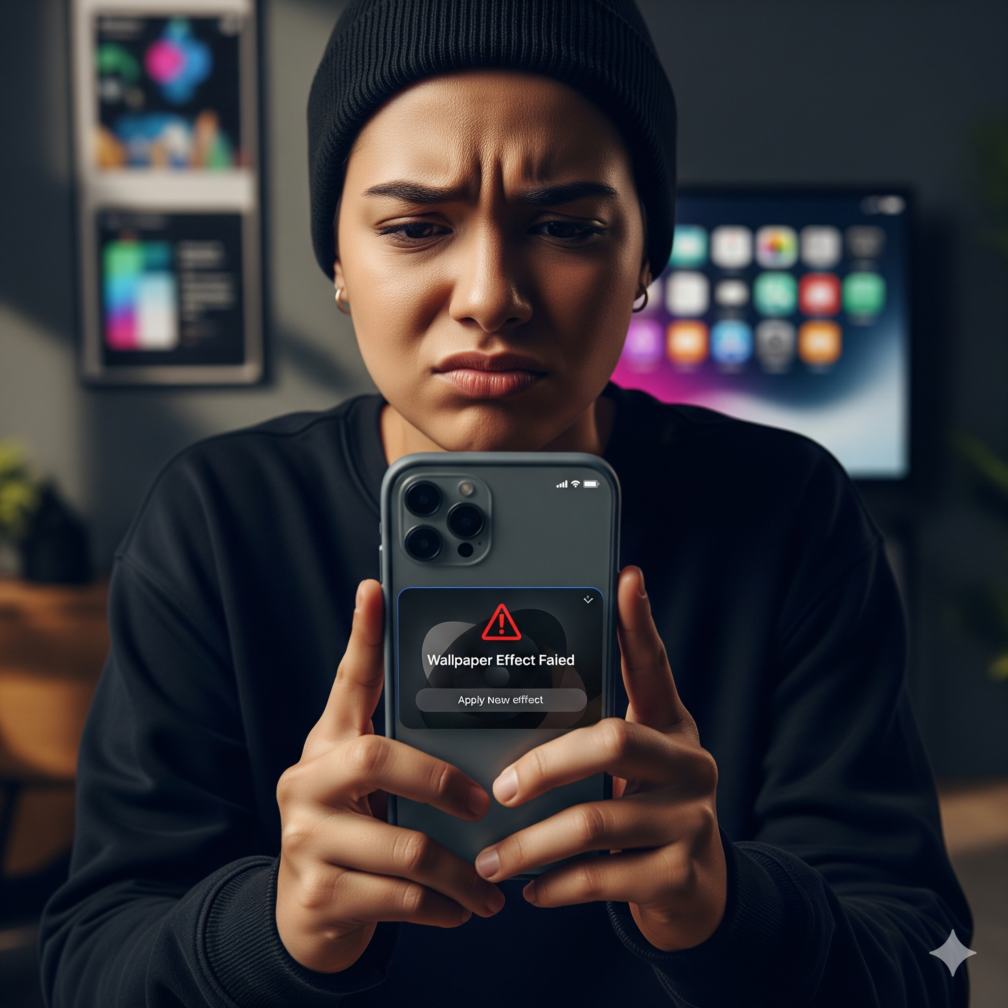 아이폰13미니 iOS26 배경화면입체효과 안됨