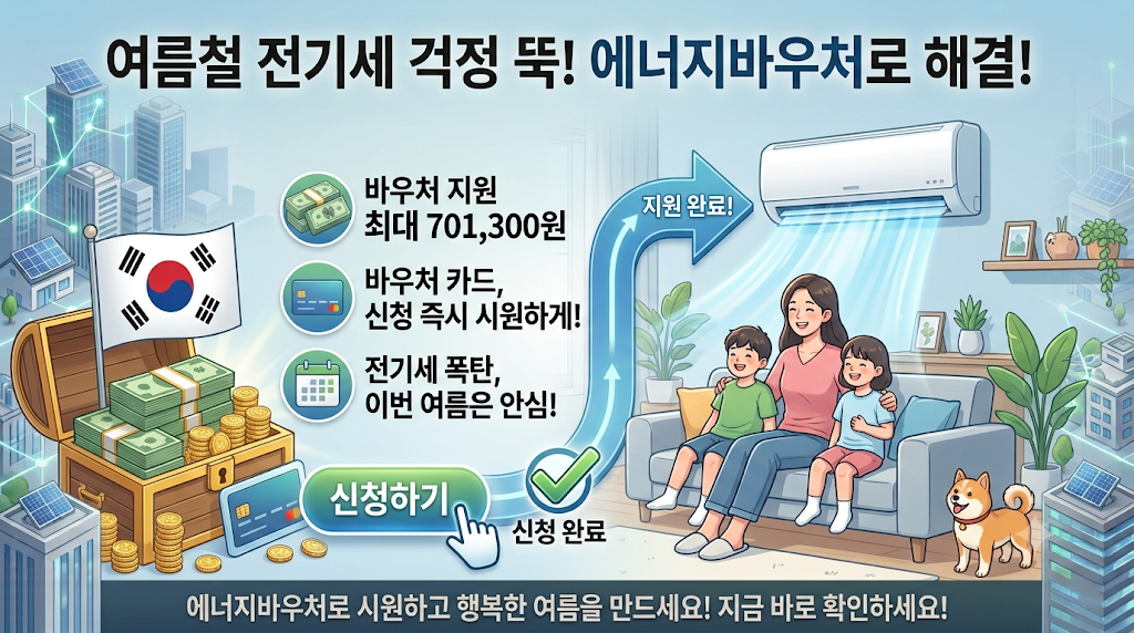 2026 에너지 바우처(신청자격, 지원금액, 신청방법, 사용기간)