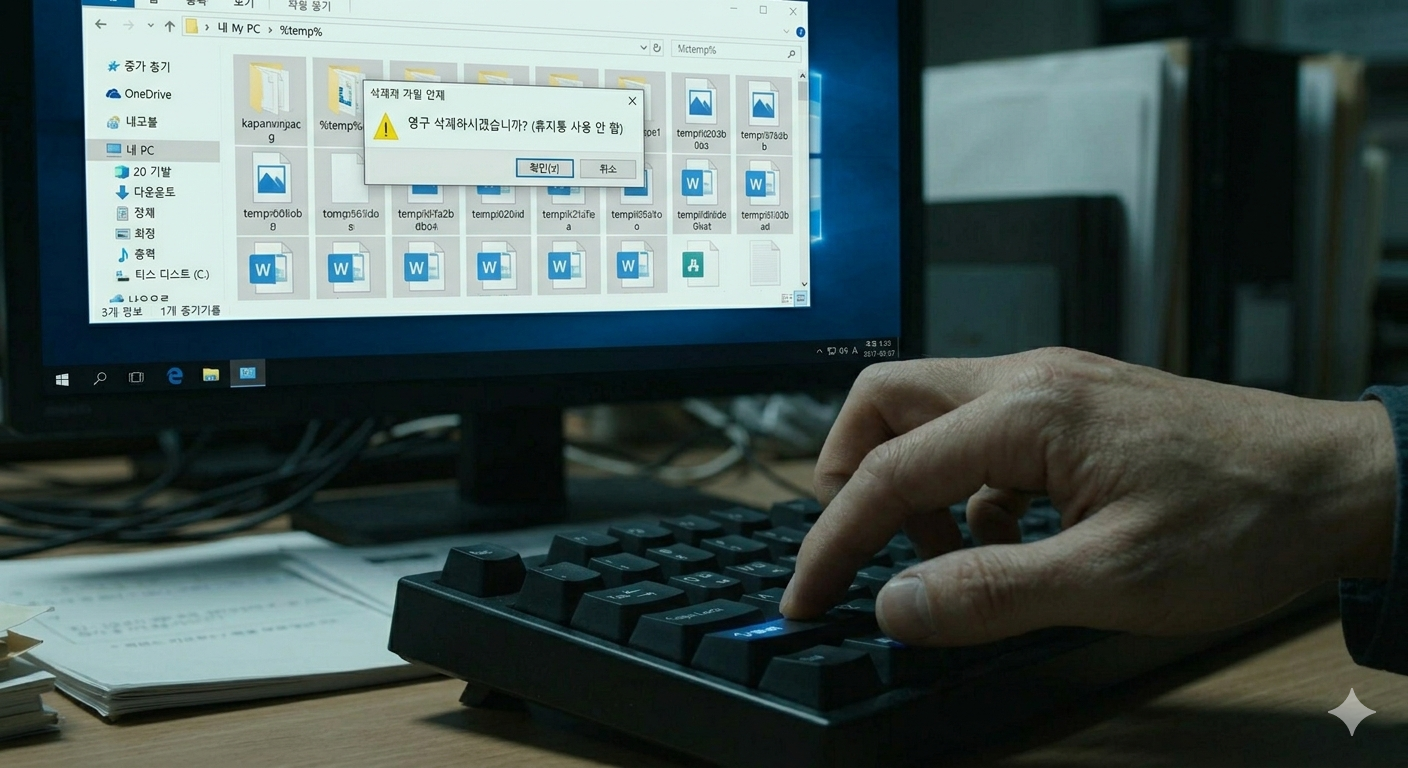 C드라이브 용량 부족 빨간불