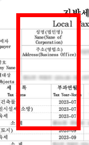 지방세 세목별 과세증명서 인터넷발급 따라하기