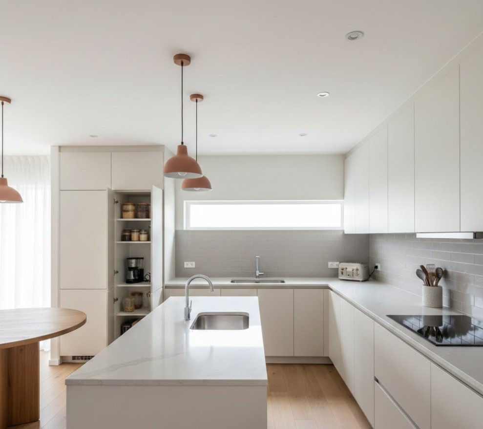 전문가가 말하는 주방 인테리어 동선, 수납, 컬러 팁