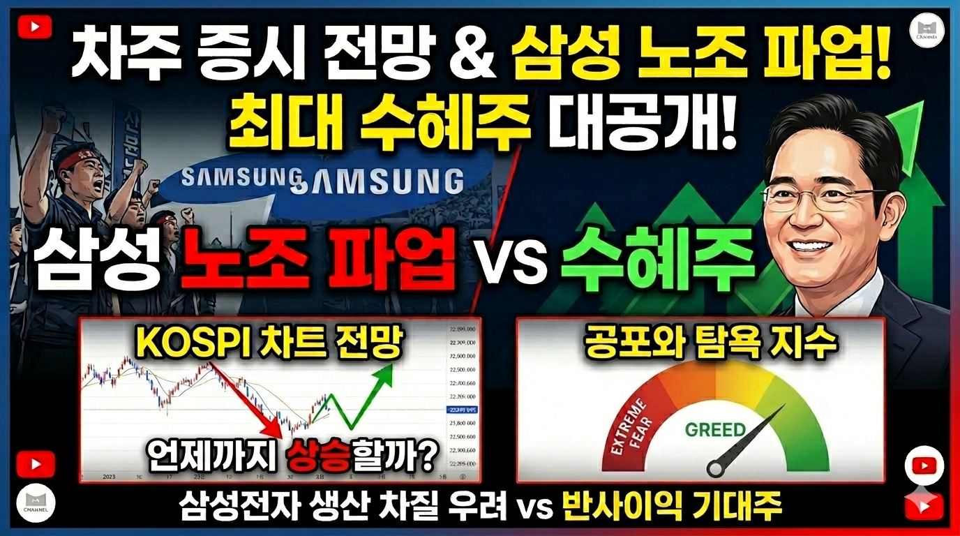 차주 증시전망 및 삼성 노조 파업에 따른 최대 수혜주는?!