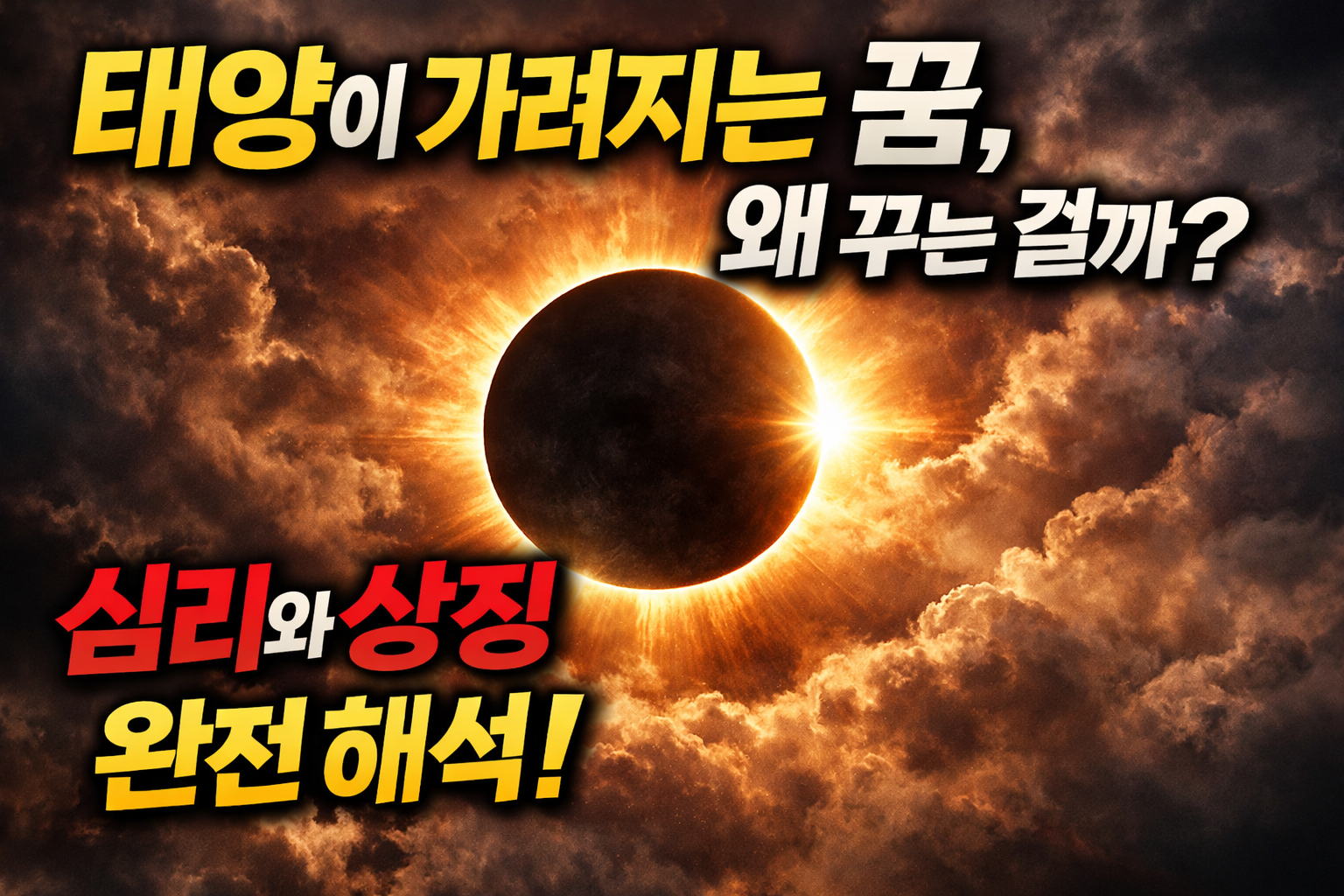 태양이 가려지는 꿈