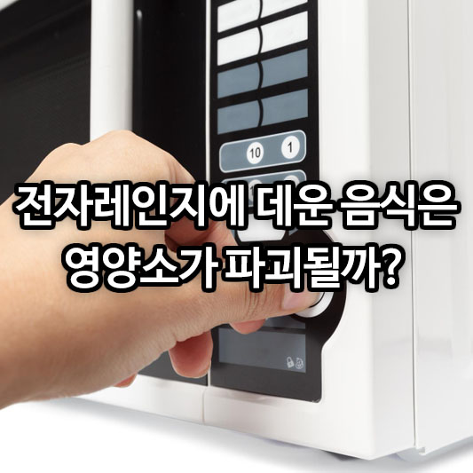 전자레인지에 데운 음식은 영양소가 파괴될까?