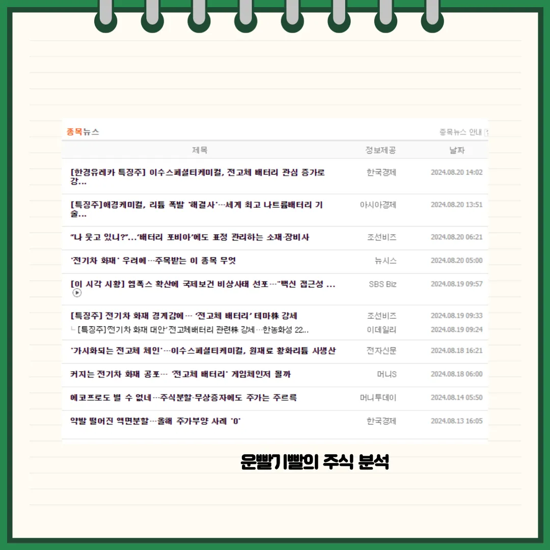 이수스페셜티케미컬 뉴스