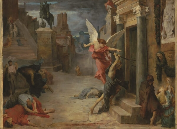 안토니우스 역병이 돌던 때의 처참함을 그린 그림