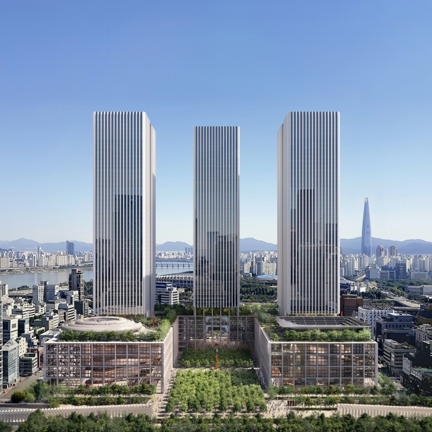 현대차그룹이 제안한 GBC의 조감도.