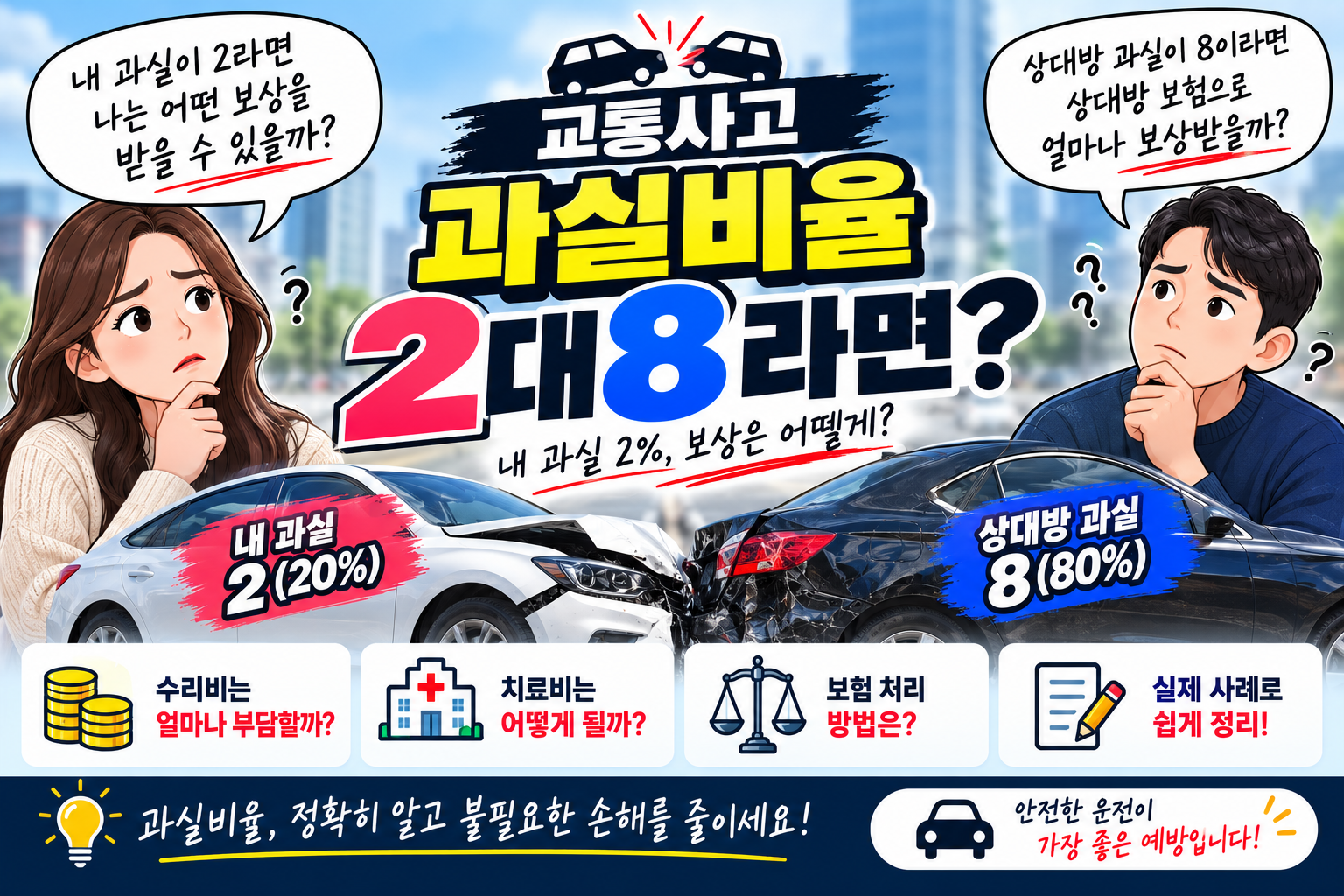 교통사고 8대2 과실비율이면?