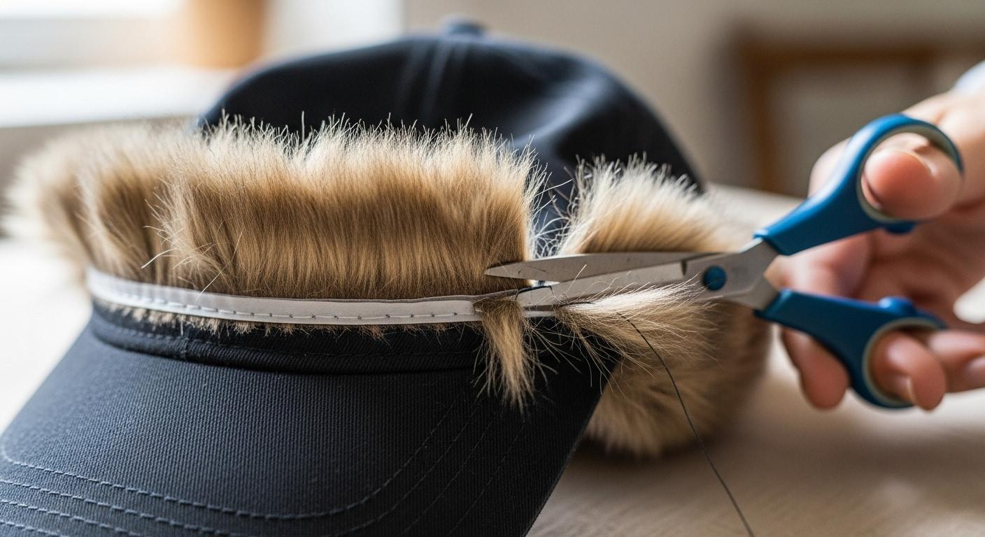 패딩 모자털 교체