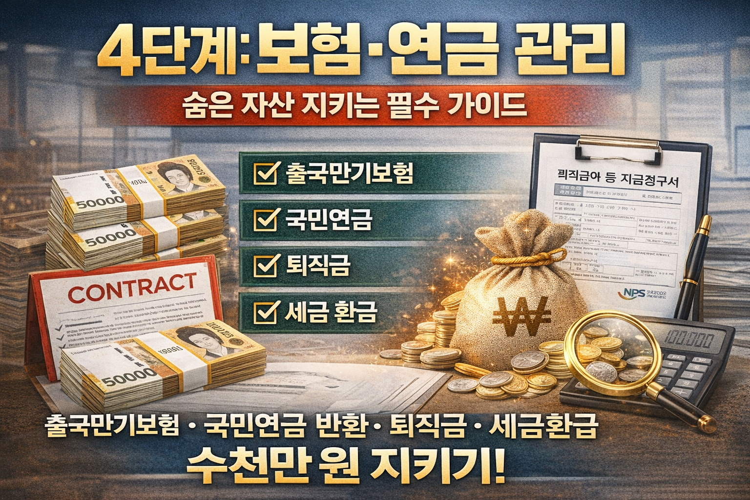 보험&middot;연금&middot;퇴직금 환급 완전 가이드