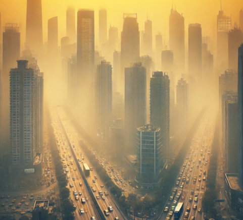 황사, 미세먼지