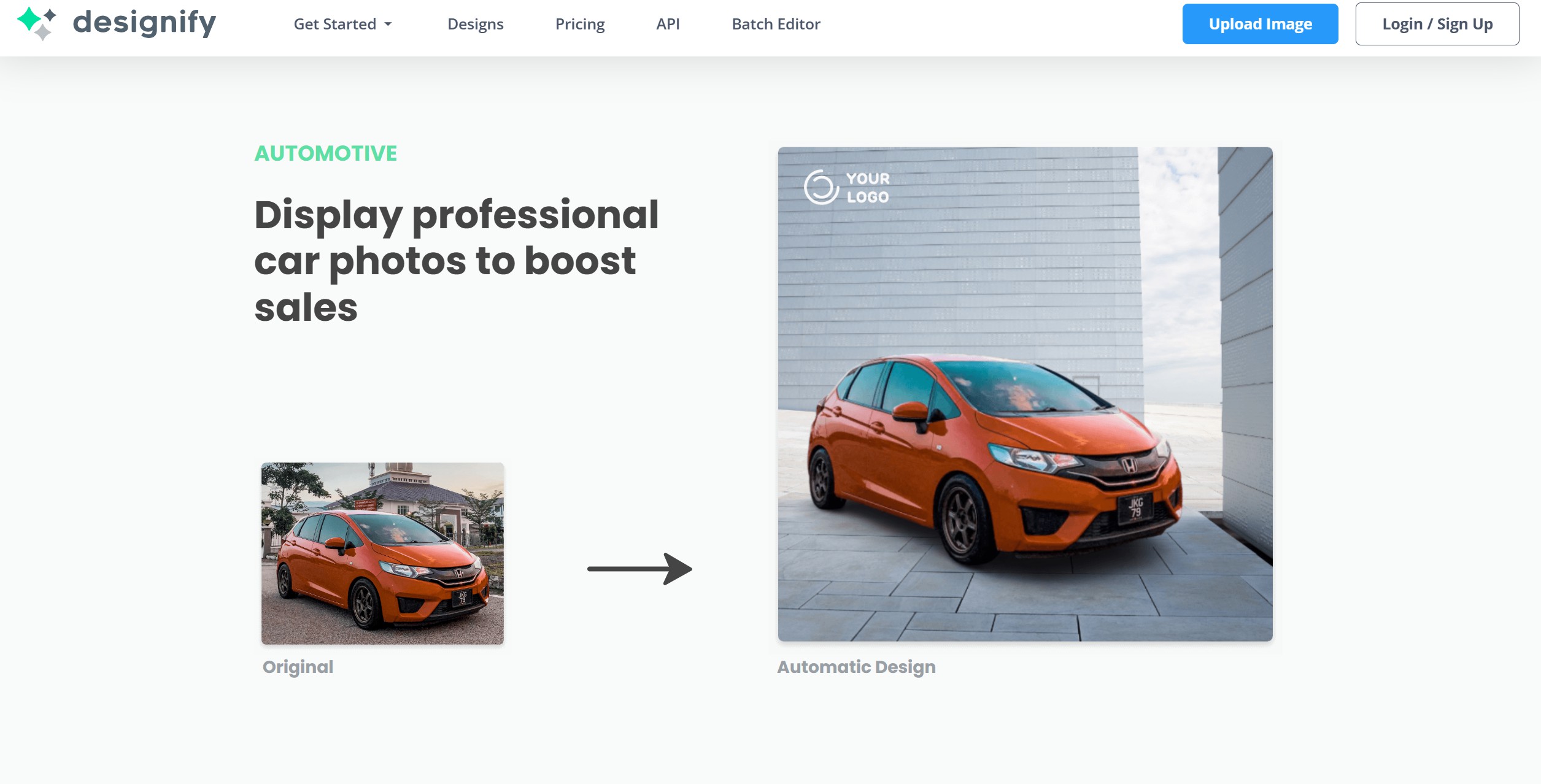 AI画像生成サービス 2. デザイニファイ Designify