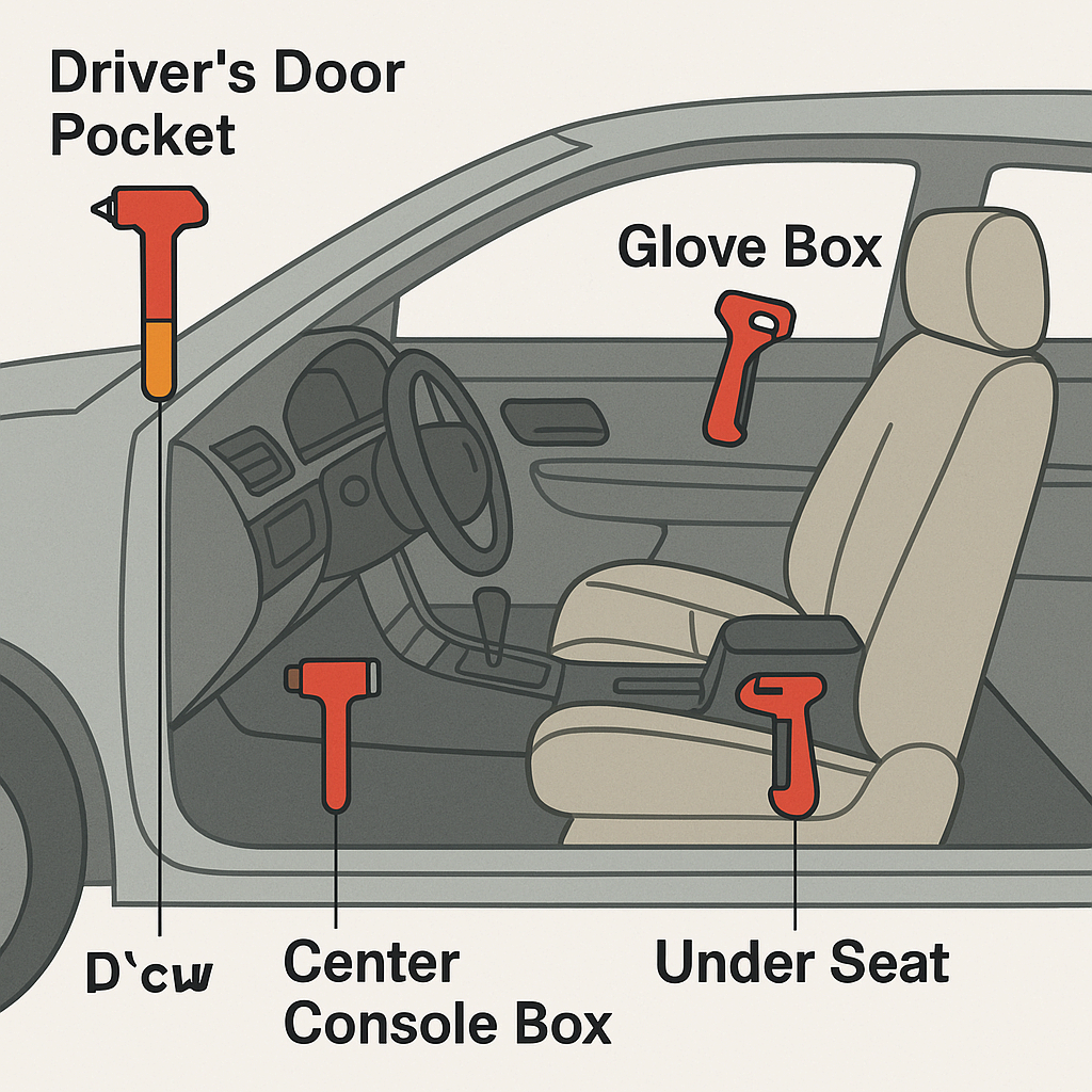 차 안에 갇혔을 때 안전하게 탈출하는 방법