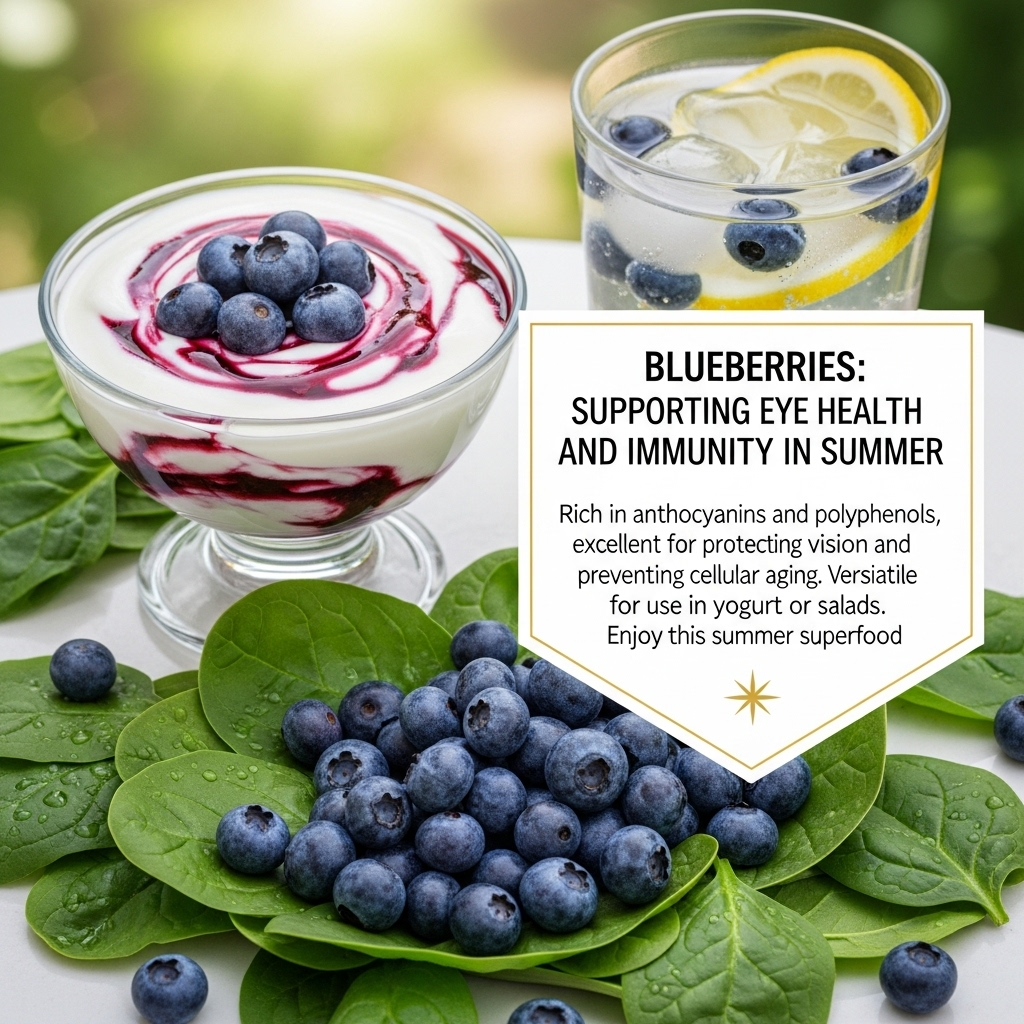 블루베리, 여름철 눈 건강과 면역력 향상에 도움