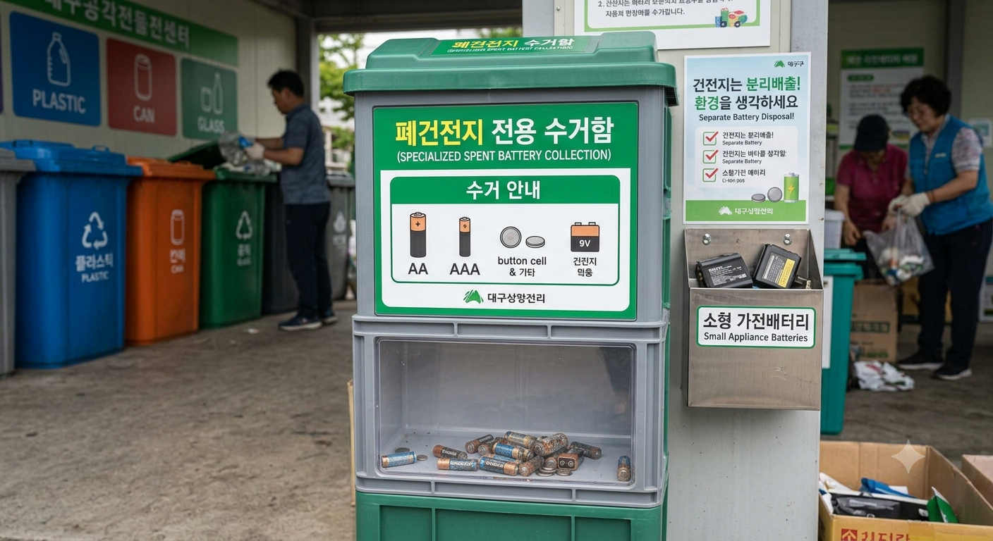 폐건전지 전용 수거함