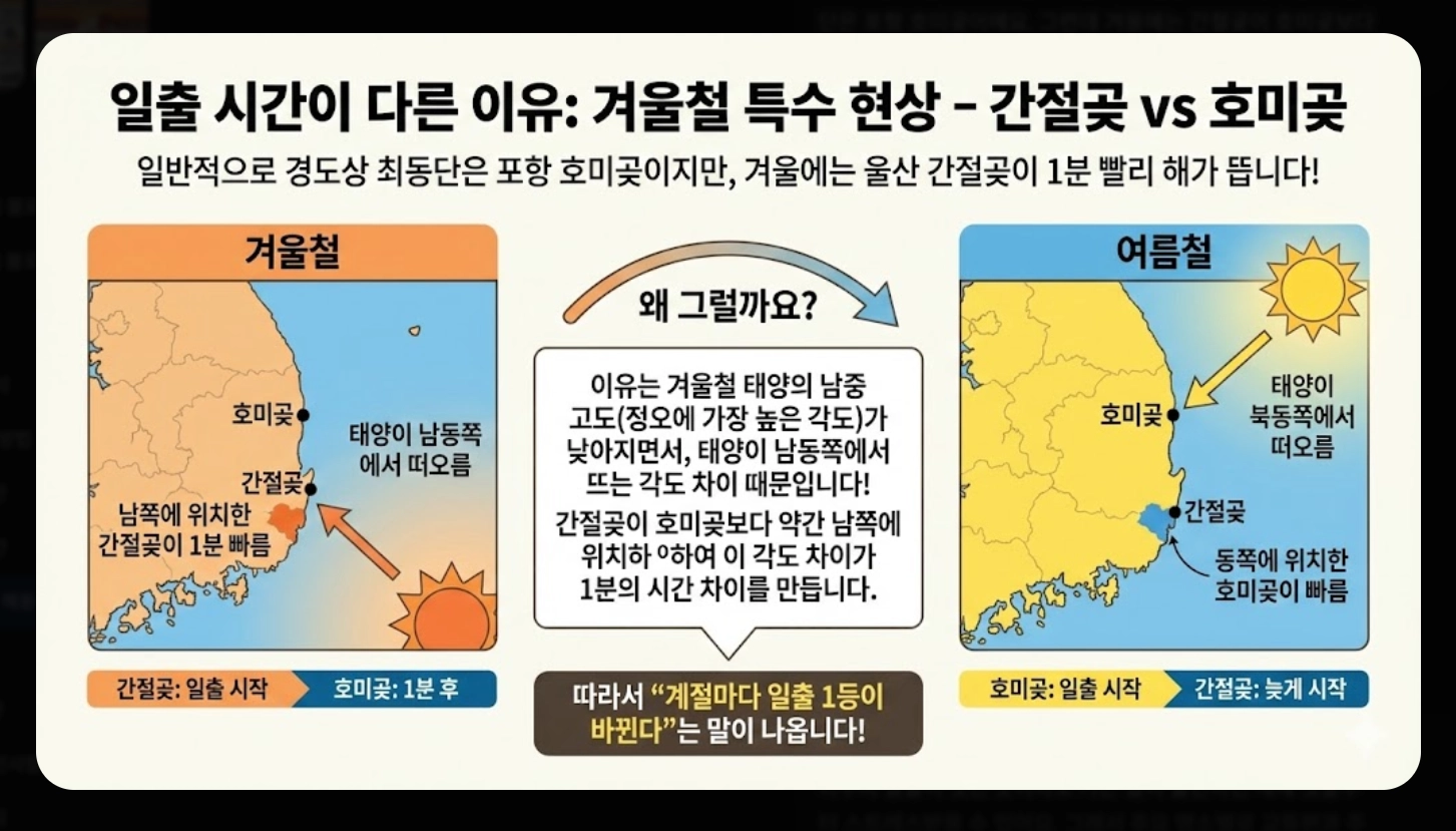 2026년 1월 1일 해돋이 시간 전국 총정리